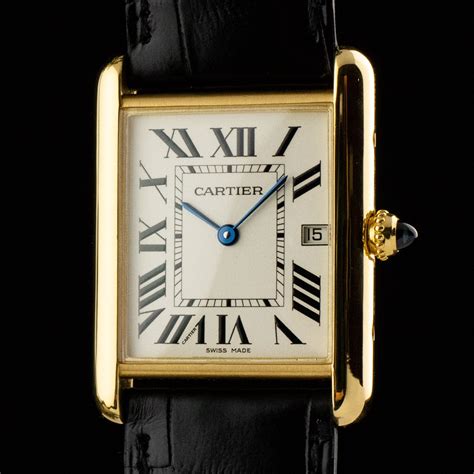 cartier tank used watch vintage|vintage cartier tank men's.